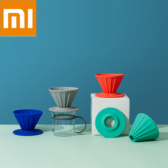 Xiaomi mijia youpin Silicone Filter Cup Reusable Portable Coffee Filter Flat Coffee Filter Holder Funnel Basket Filter