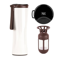 Laden Sie das Bild in den Galerie-Viewer, Travel Mug Moka Smart Coffee Tumbler 430ml Portable Vacuum Bottle OLED Touch Screen Thermos Stainless Steel Coffee Cup